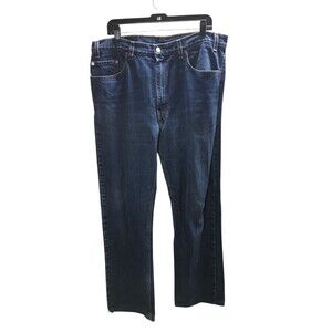 Levi's 505 Jeans Men's Size 38 W x 34 L Blue Regular Fit Straight Leg